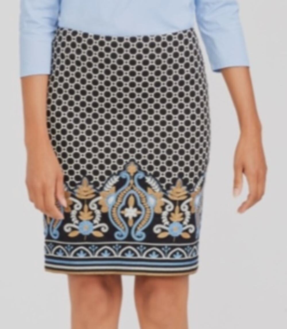 J. McLaughlin 'Lucy' Embroidered Pencil Skirt sz 6